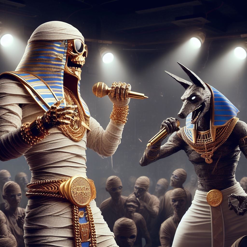 Mummy (w)raps with Anubis