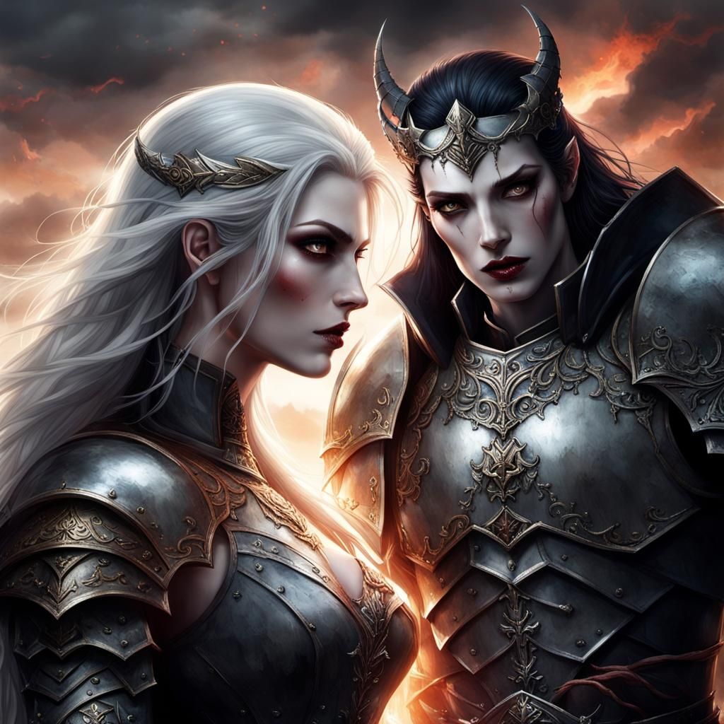 She stood tall, an imposing 
 beautiful vampire figure with ...