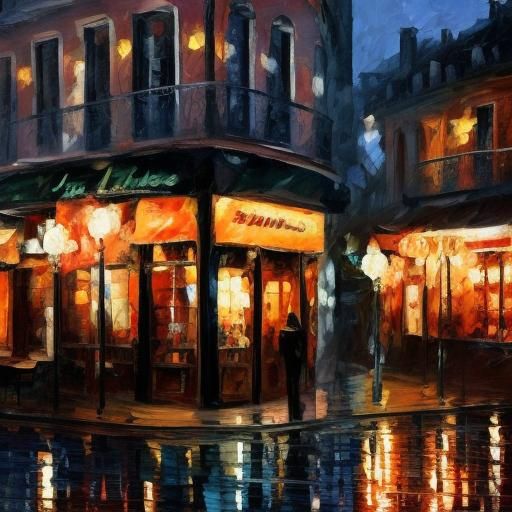 Paris cafe at night. Corner cafe. - AI Generated Artwork - NightCafe ...