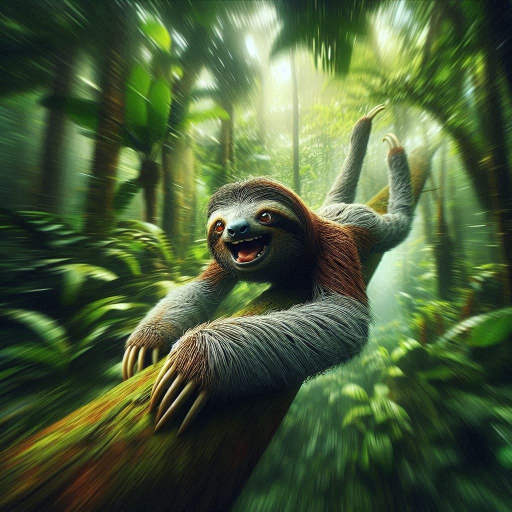 Skylar, the speedy sloth