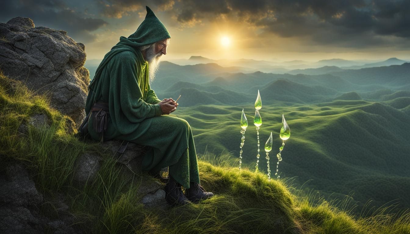 The dew wizard - AI Generated Artwork - NightCafe Creator