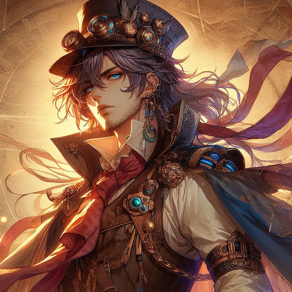 D3 Rough Steampunk Gentleman