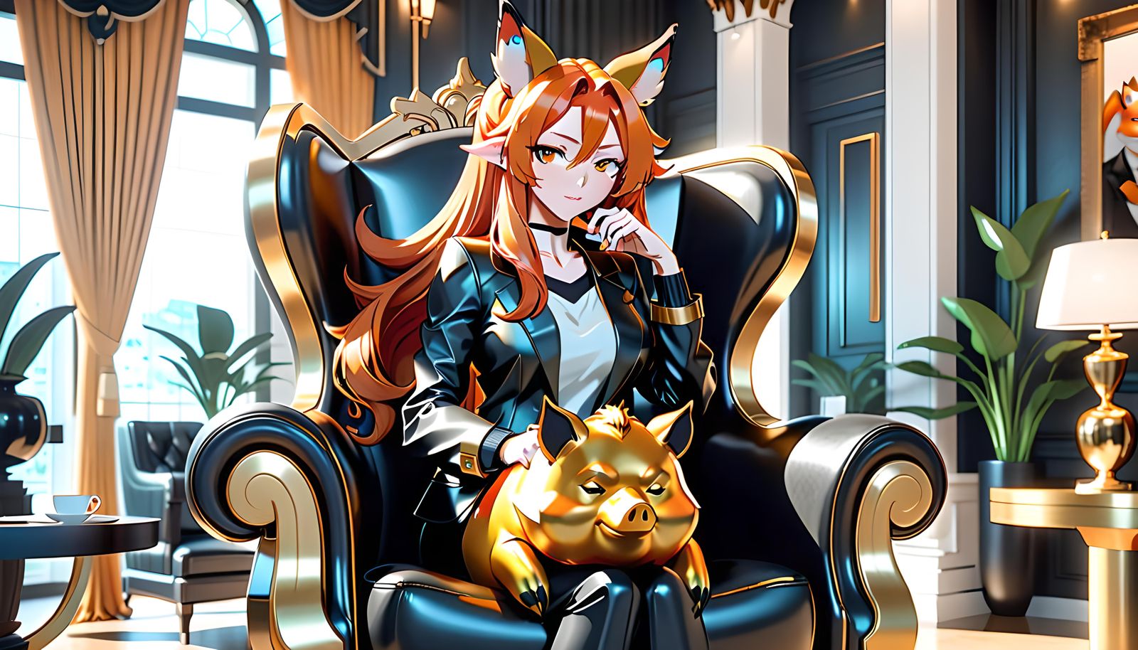 Rich foxy girl