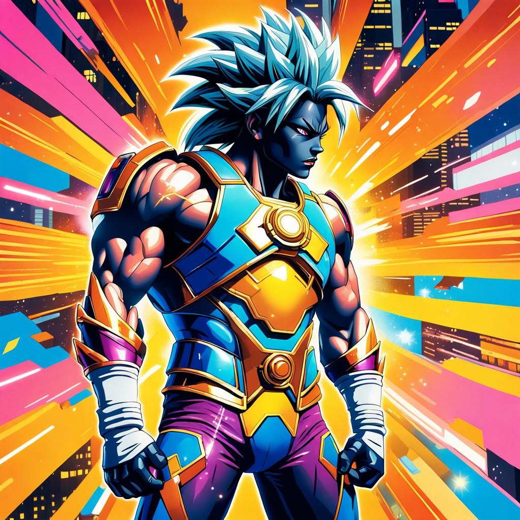 Ultimate Saiyan Hybrid Hero - AI Generated Artwork - NightCafe Creator