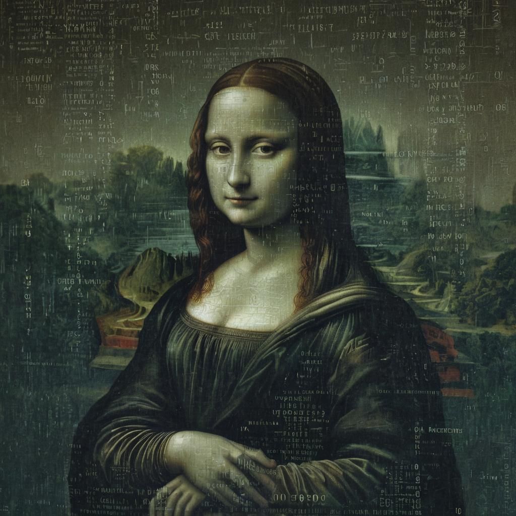 Mona Lisa Glitch  by @AnneMarie