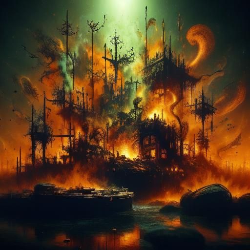 Looking on as your mansion burns to the ground