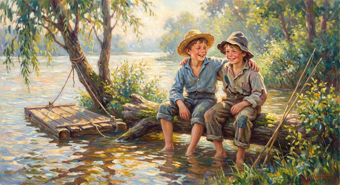 The Adventures of Tom Sawyer on the Mississippi River
