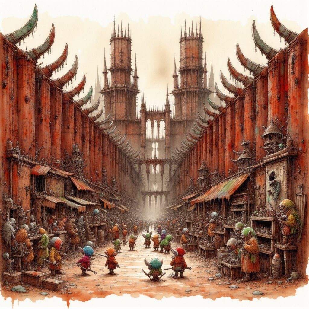 Alley Market in Curst