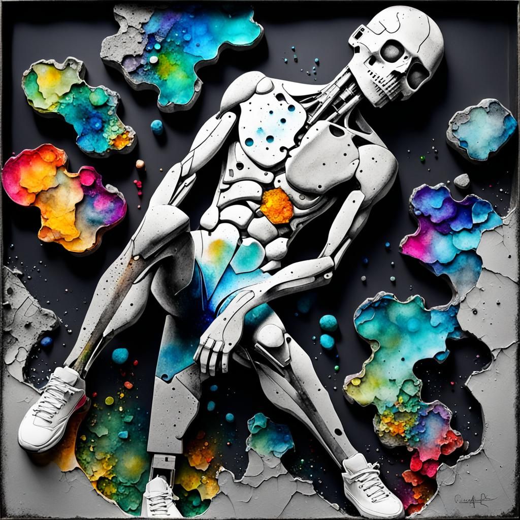 inspiration, Art brings colorful  sanity into a cool  gray  ...