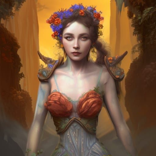 Woman in Spring