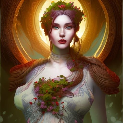 Woman in Spring