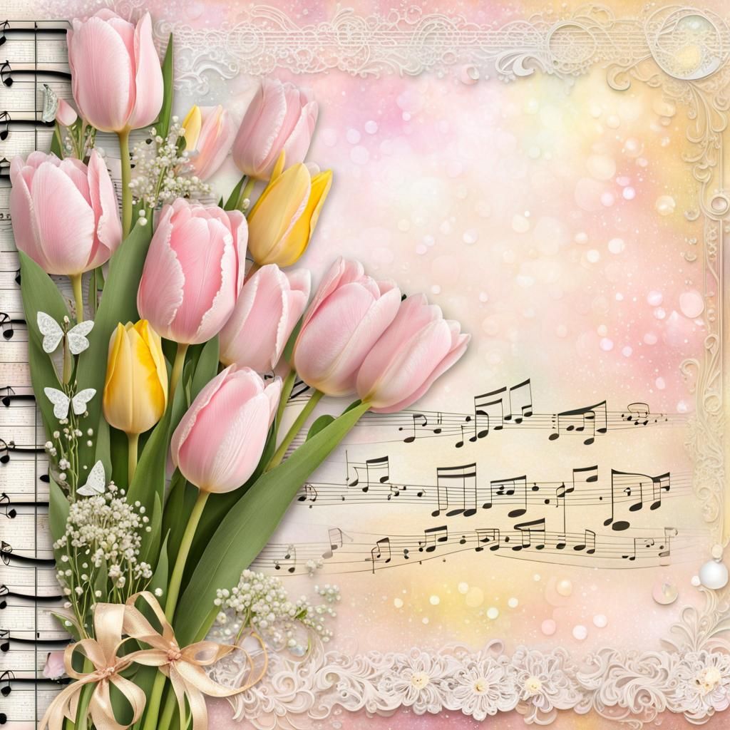 light pastel pinks, creams, mints colored fairytale journali...