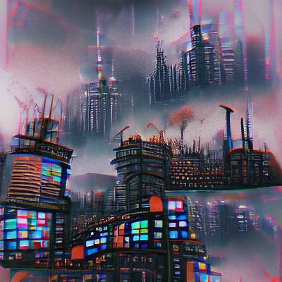 dystopian city