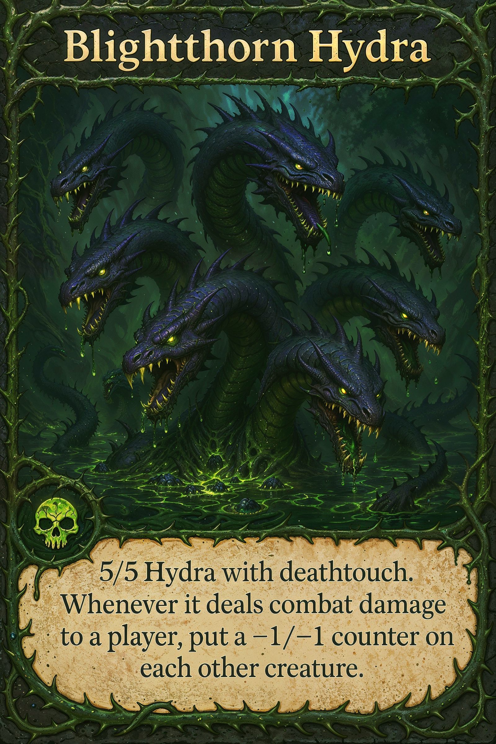 Magic Card - Blightthorn Hydra