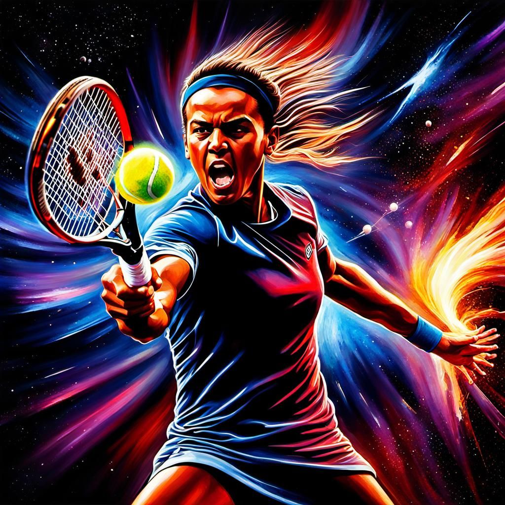 tennis ball as a nebula