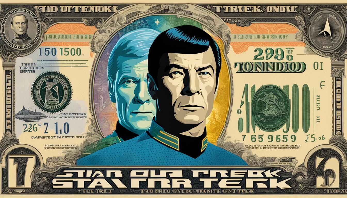 Star Trek  color banknote Art