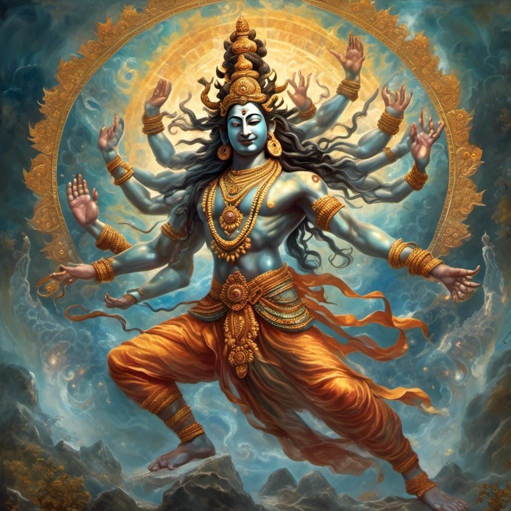 Nataraja Tandava - Ai Generated Artwork - Nightcafe Creator