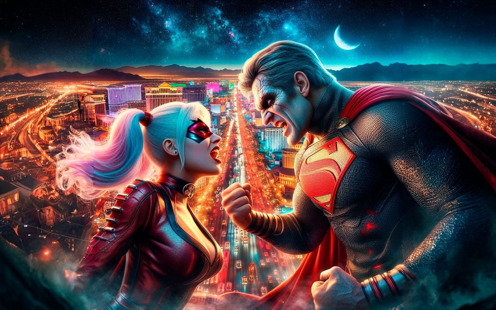 Harley Quinn and Anti-Superman