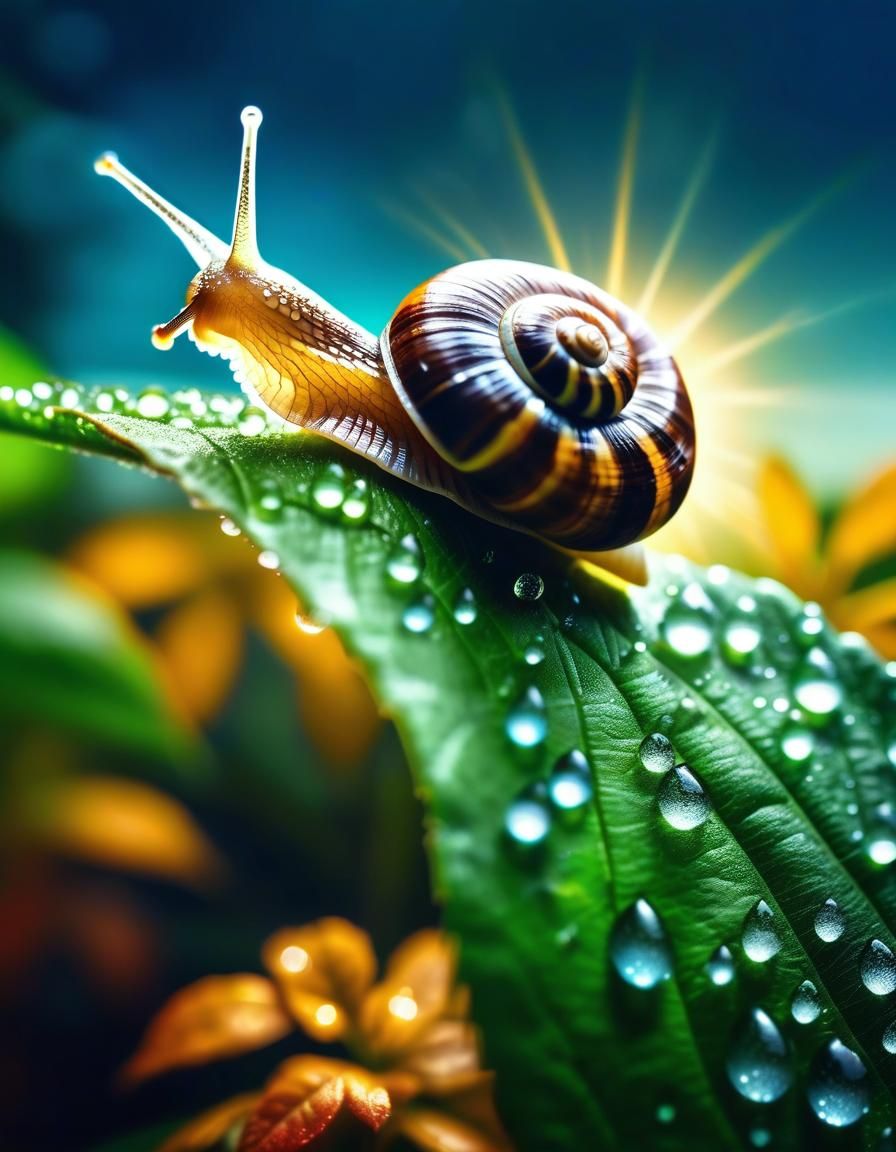 Macro Snail.  by @Phoebe