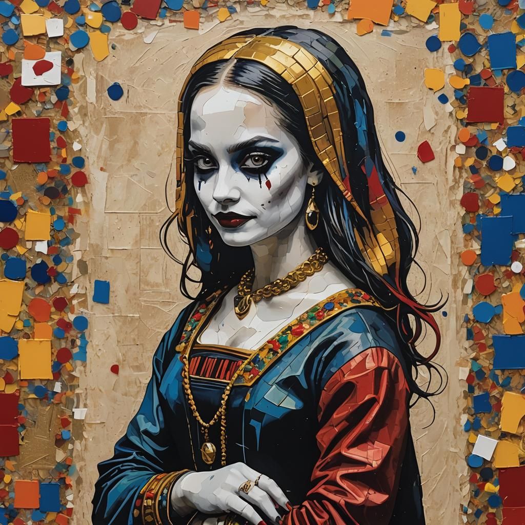 Harley Quinn as Mona Lisa