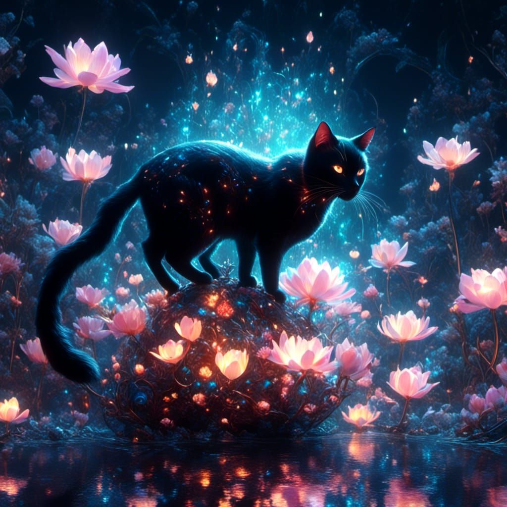 Black cat  by @CMK