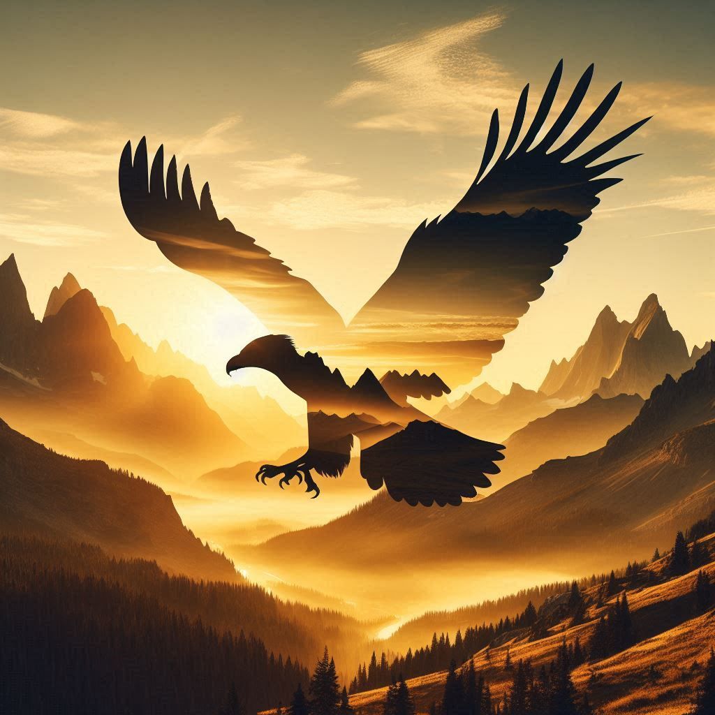 double exposure beautiful fantasy portrait landscape..