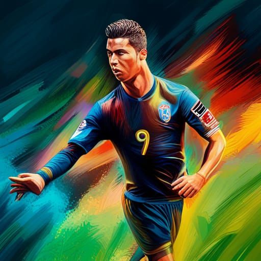 Cristiano Ronaldo - AI Generated Artwork - NightCafe Creator