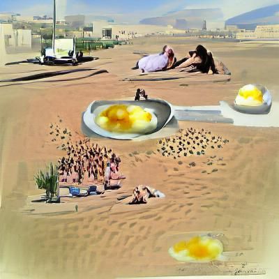 The eggs are frying...and so are we.