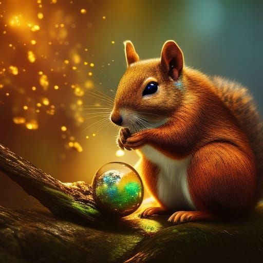 Magical squirrel - AI Generated Artwork - NightCafe Creator