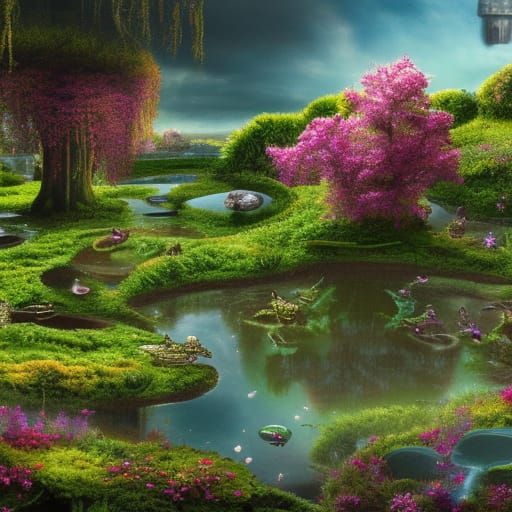 Garden of eden - AI Generated Artwork - NightCafe Creator