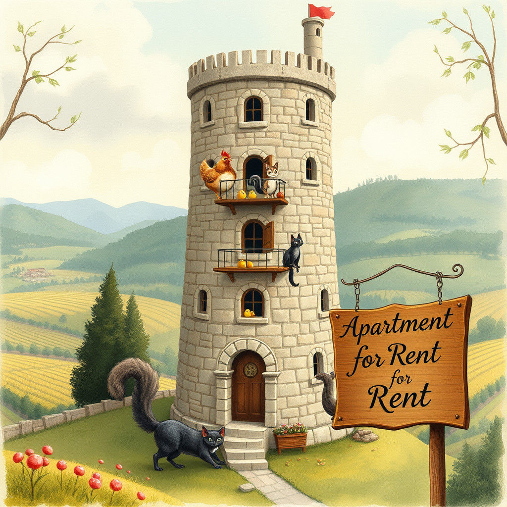 Apartment Tower in Picturesque Valley