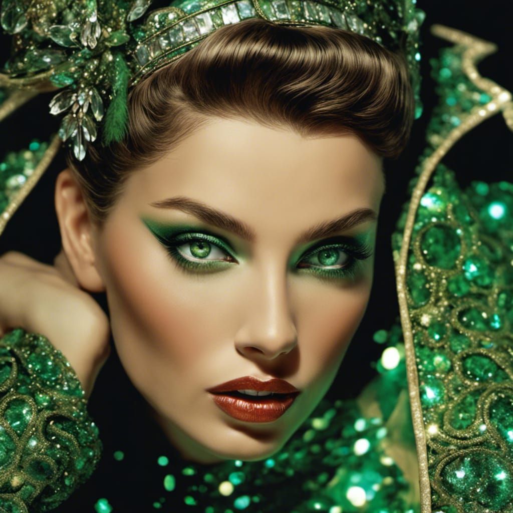 ’50s Glitter Glamour IX AI Generated Artwork NightCafe Creator