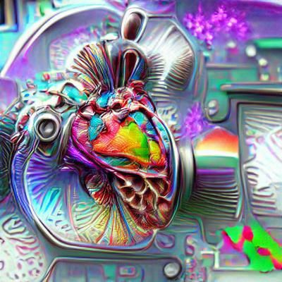 Mechanical heart psychedelic