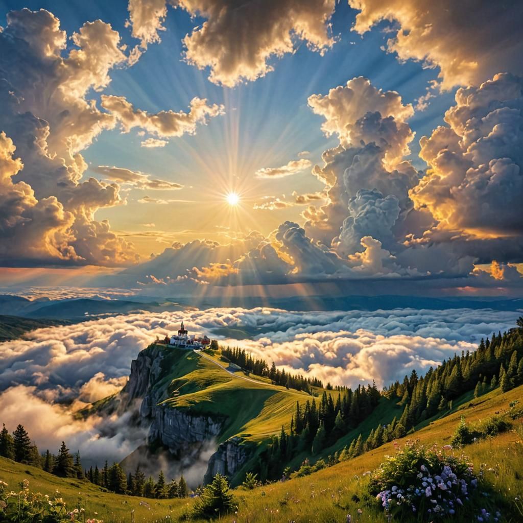 Little Hamlet in the Big Sky  by @Username_Already_Taken