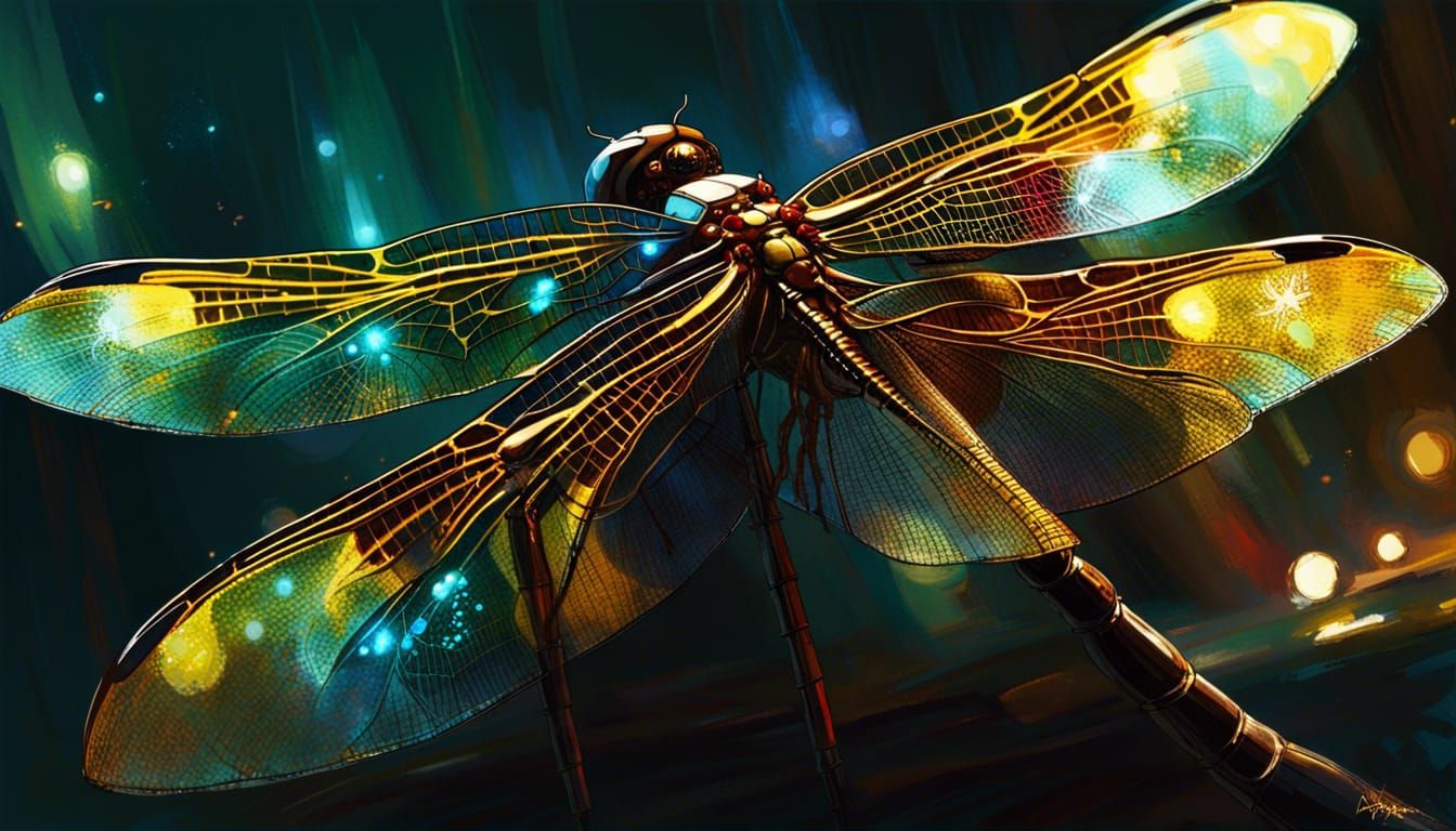 Dragonfly Iridescence   by @Forgrim
