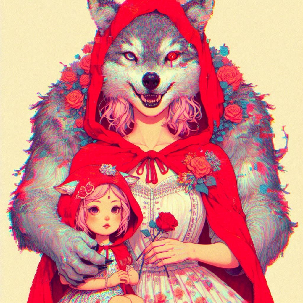 Red Riding Hood Family Photo - Blooper