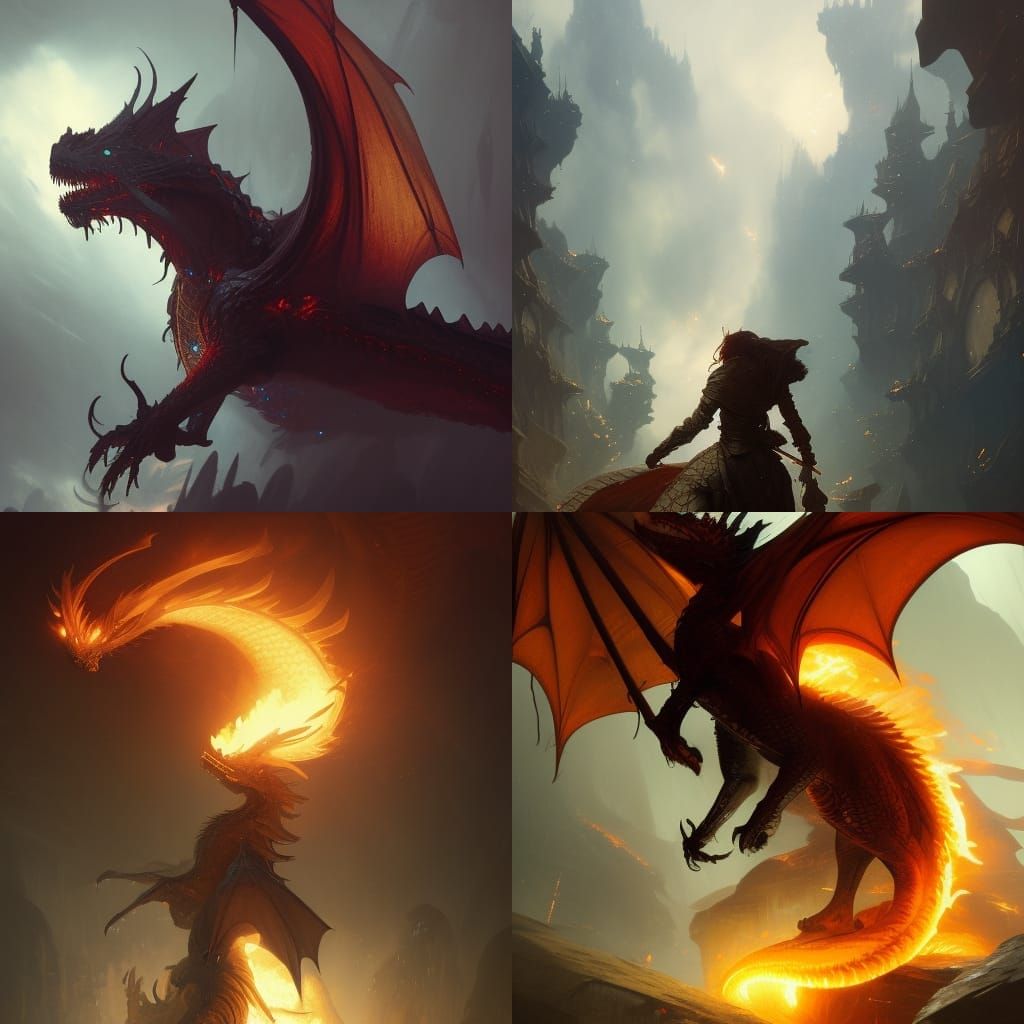 dragons fire - AI Generated Artwork - NightCafe Creator