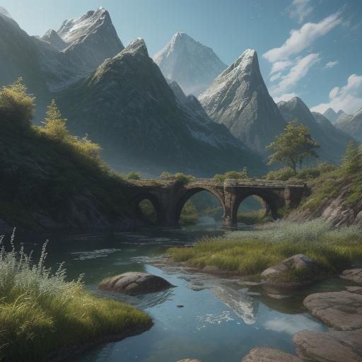 an abstract wall art piece inspired by natural elements like leaves, water, and mountains. Use subtle, earthy tones and fluid shapes to crea...