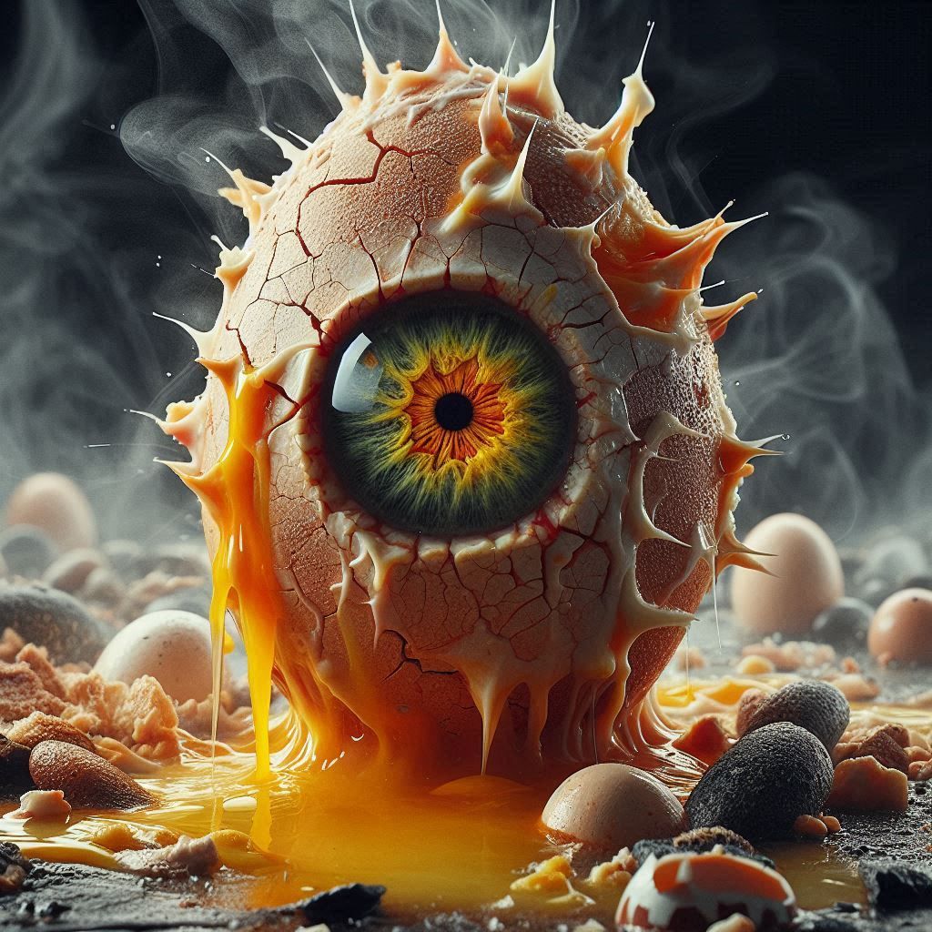 Eggxaggerated Eggxistential Eggxistence