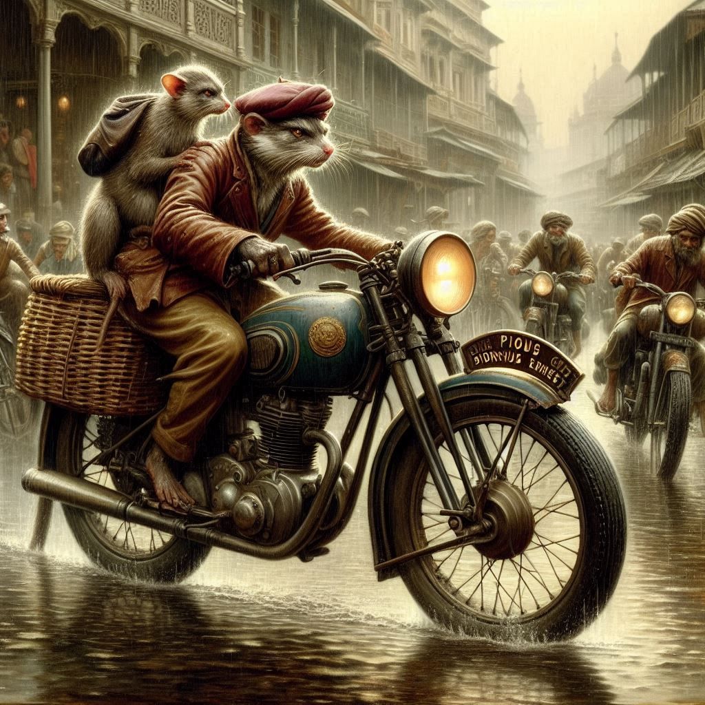 Bangkok Motorcycle Traffic