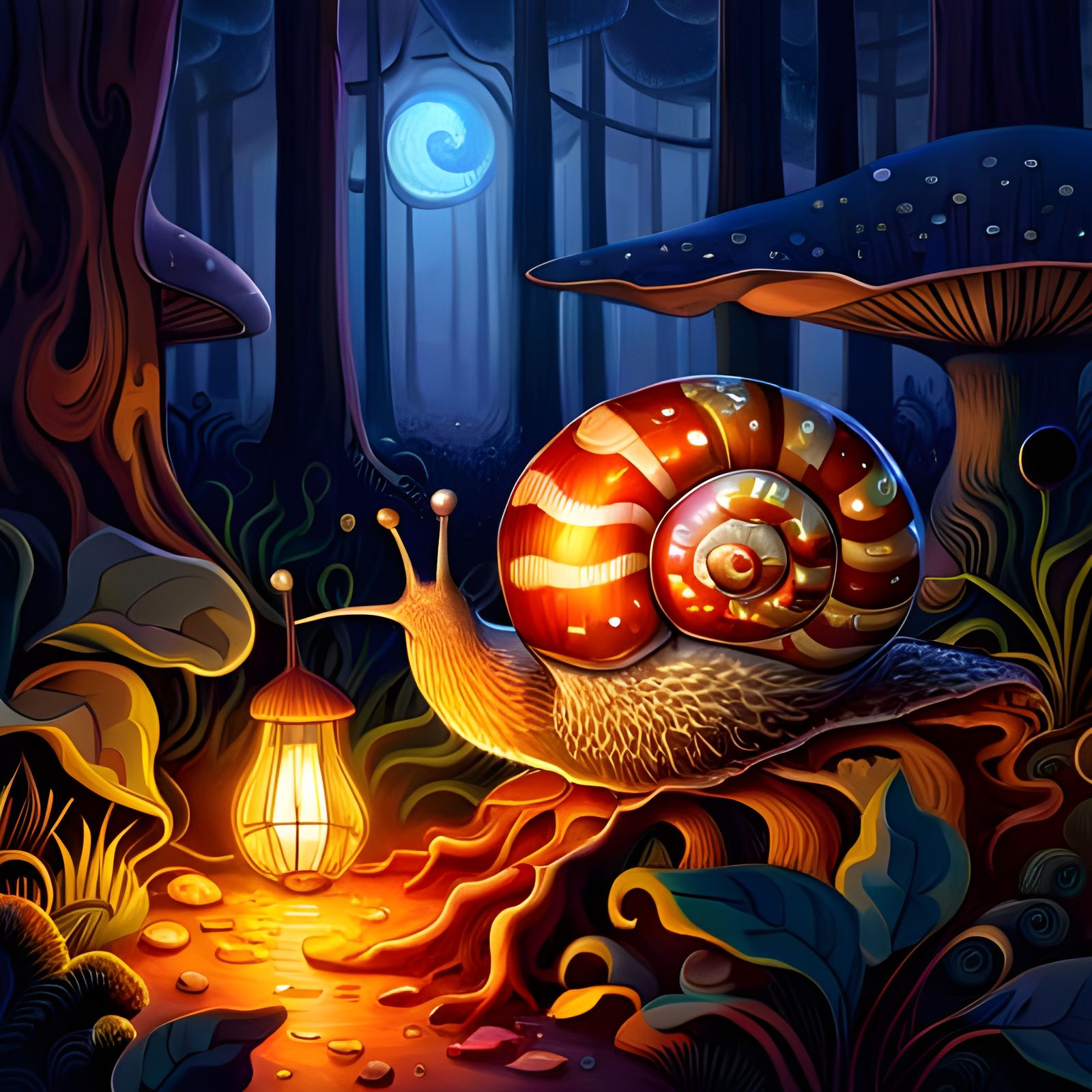 Snail firefly  by @Light
