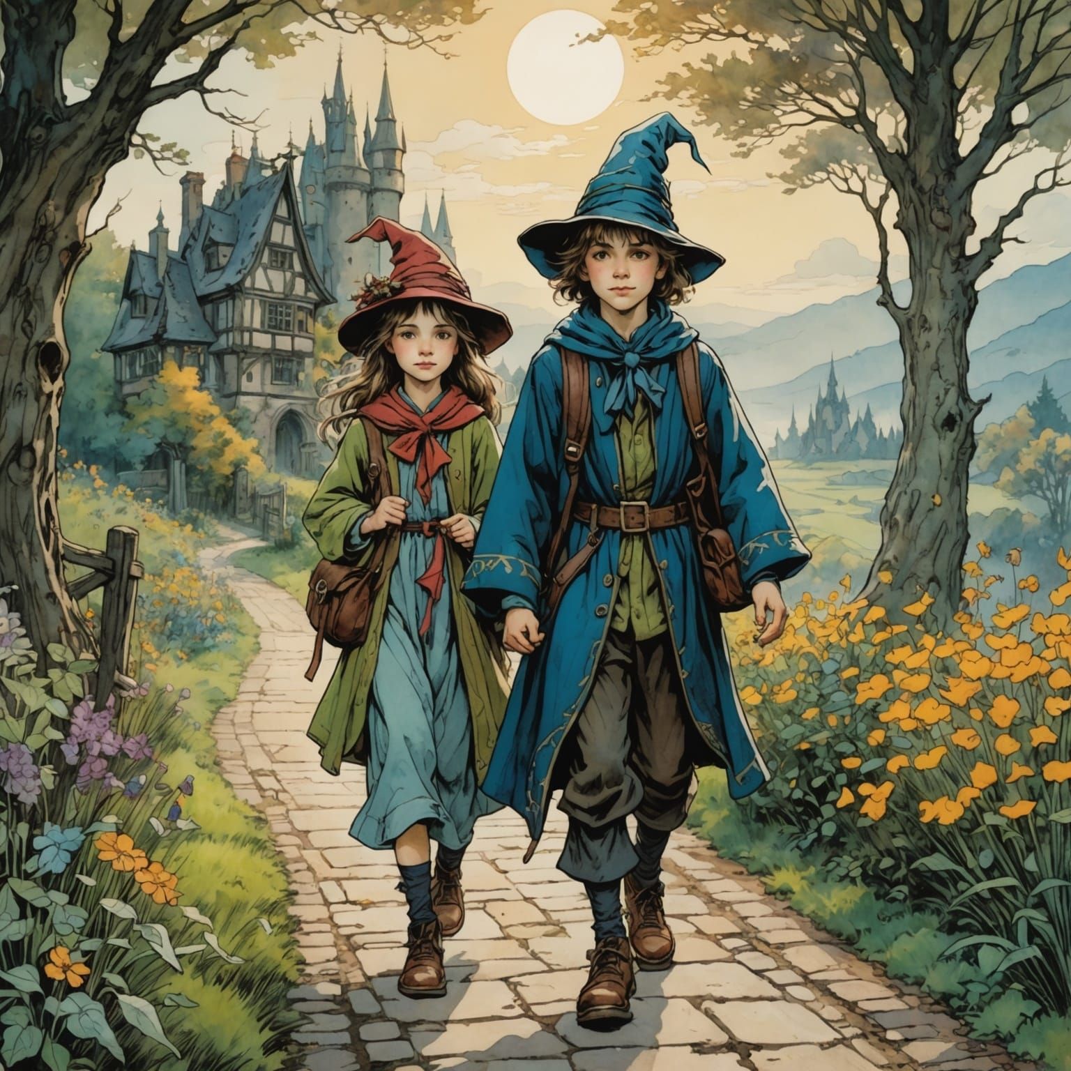 Walking To School  by @Hesione