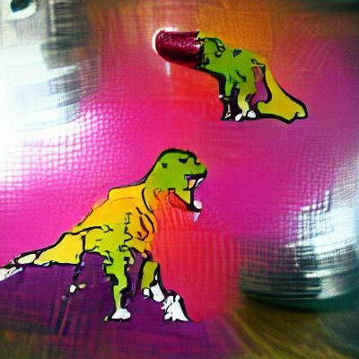 T rex pop art