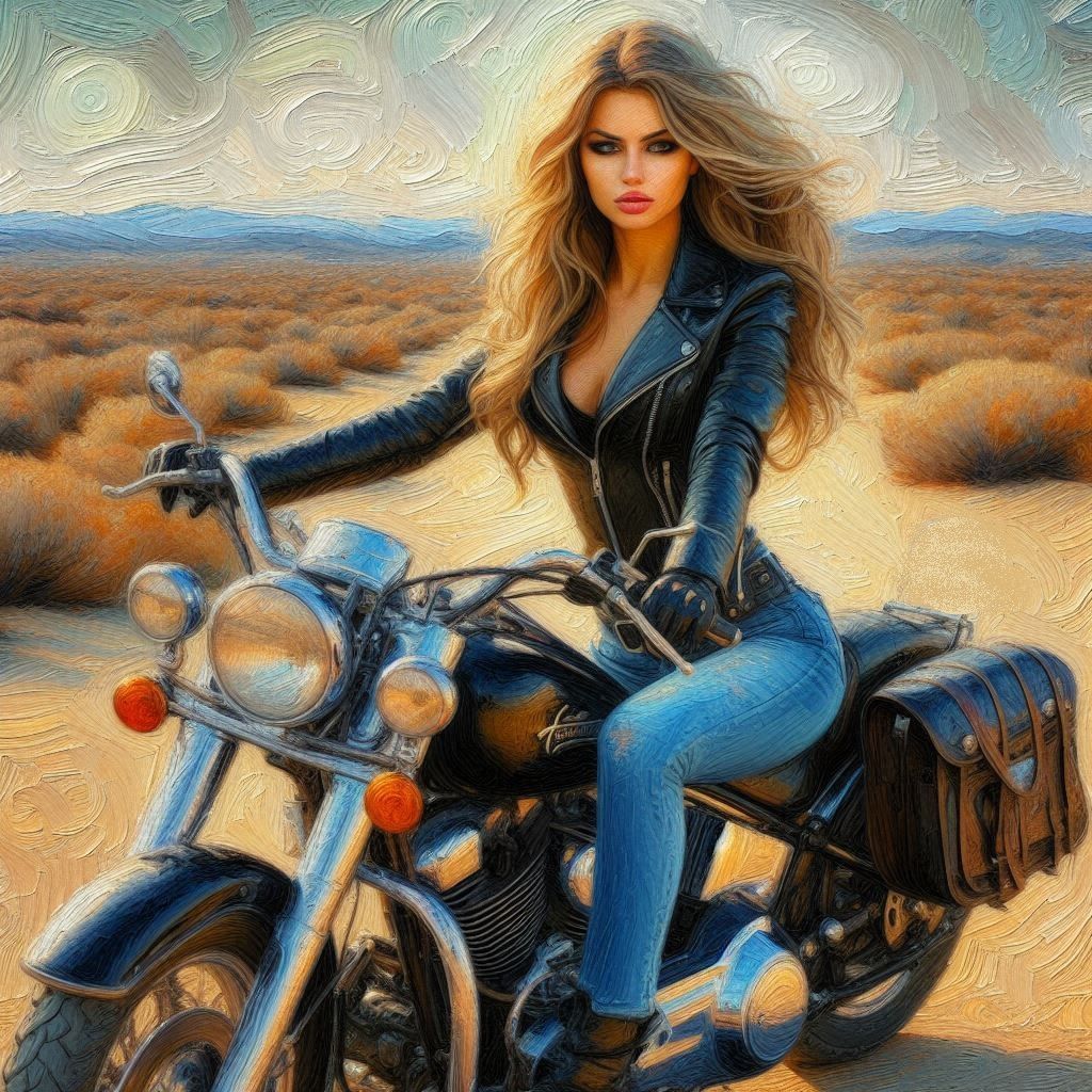 Desert Biker Babe