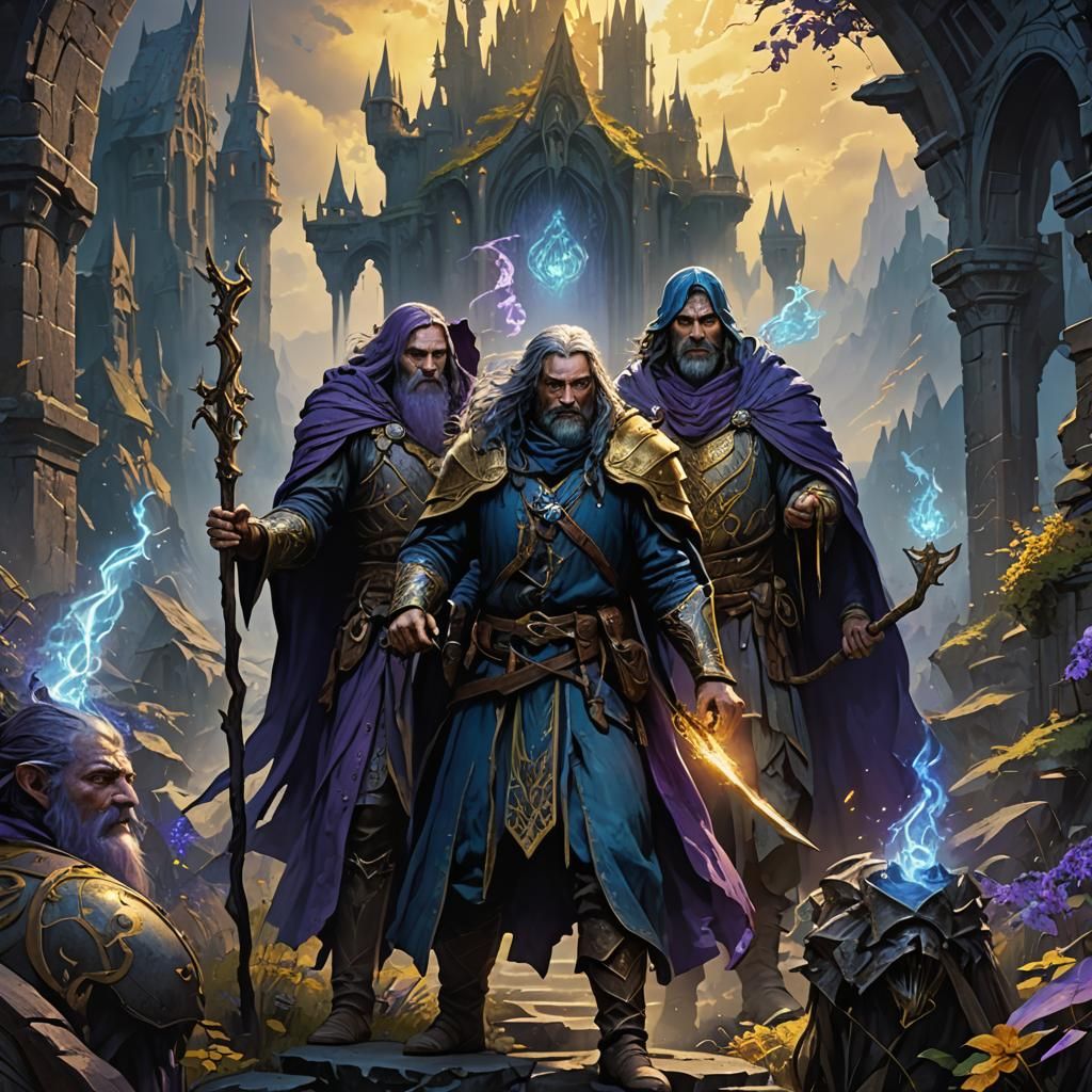 Ultimate LOTR - The Blue Wizards - AI Generated Artwork - NightCafe Creator