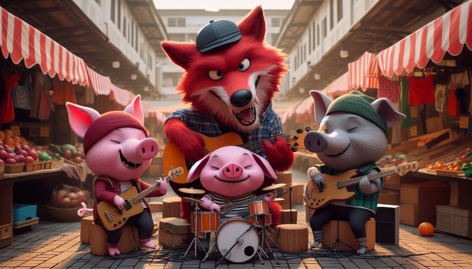 The Story Of The Three Punk Pigs And The Sad Rad Wolf