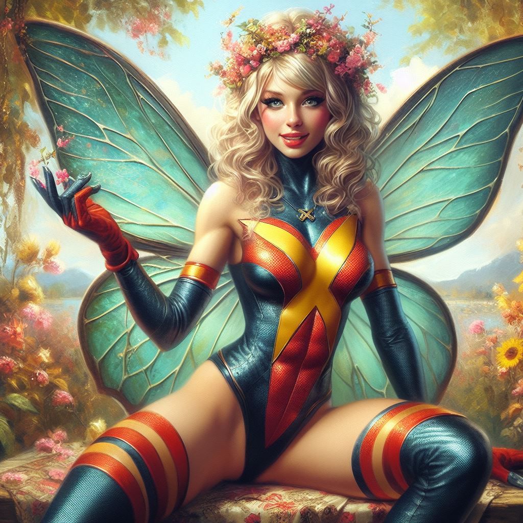 Fairy is an X-man for Halloween