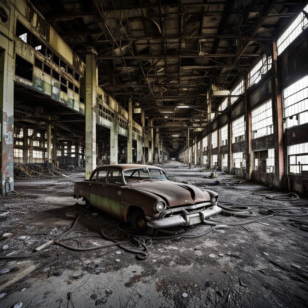 Detroit, Michigan, USA - abandoned auto plant  by @05r
