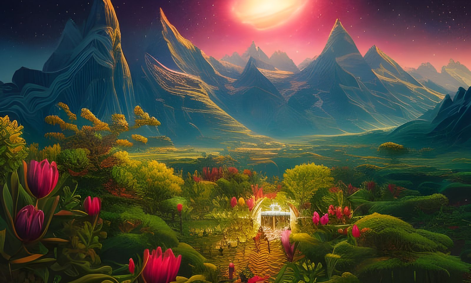 The Mountain Entrance  by @CosmicGeisha