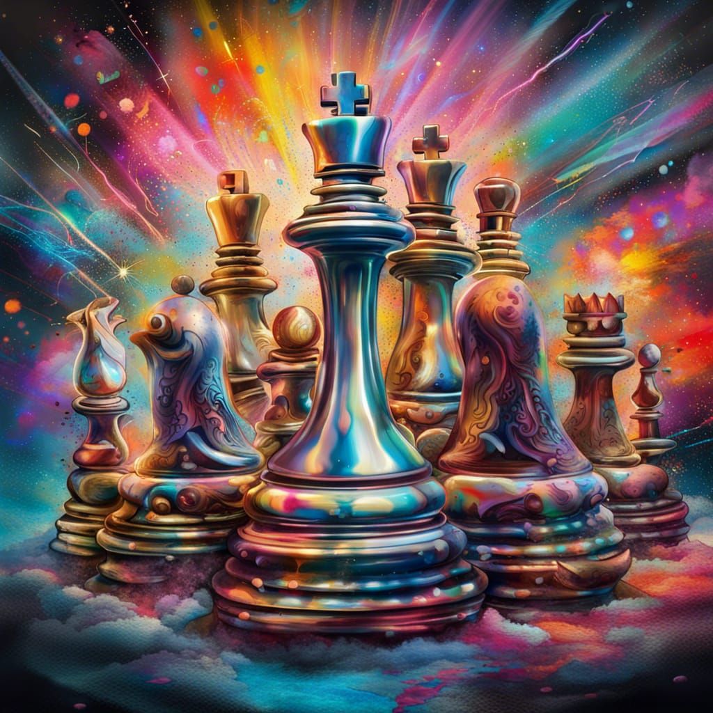 Chess pieces poised for the next move. - AI Generated Artwork - NightCafe  Creator